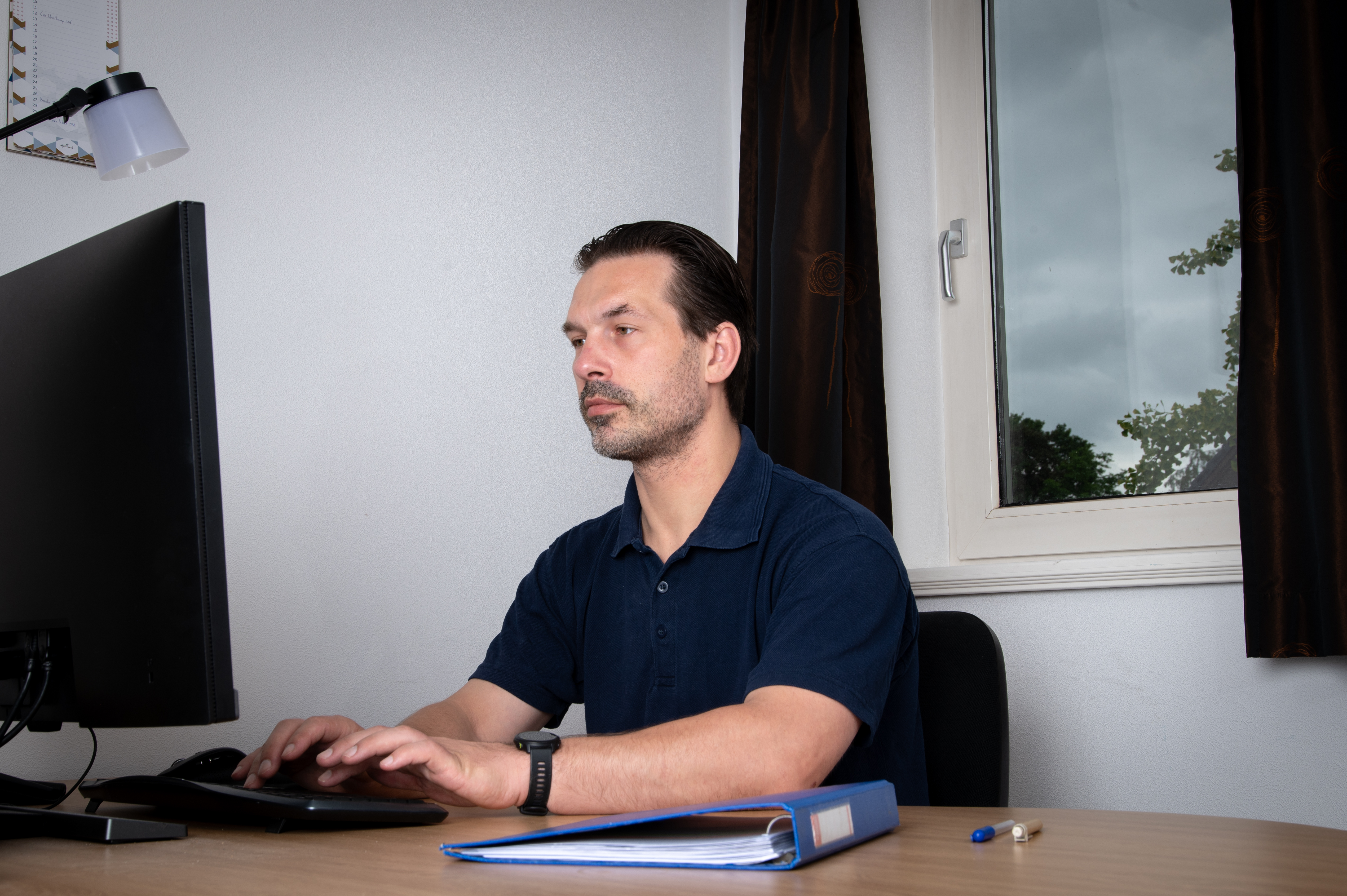 Joost op kantoor